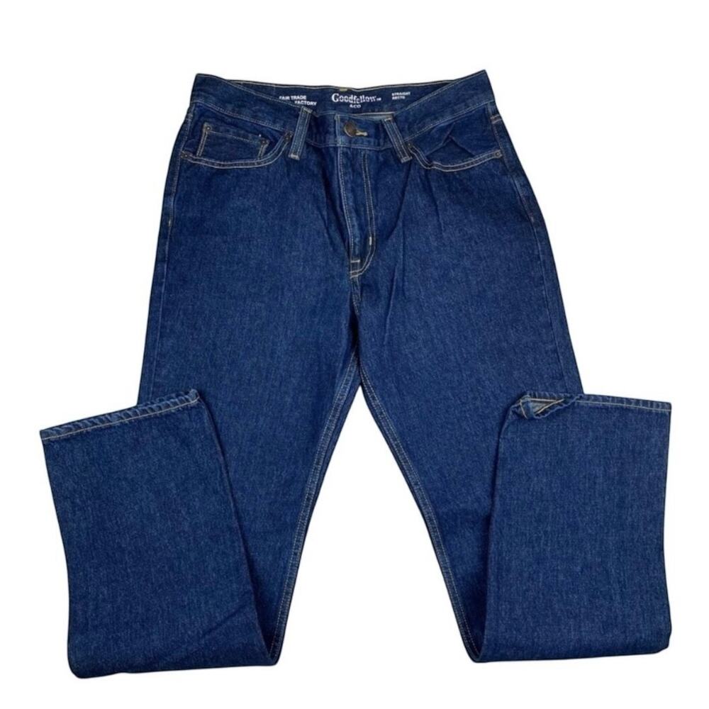 Goodfellow & Co Men’s Straight Fit Jeans 38x32 Dark Wash  Classic Everyday Denim